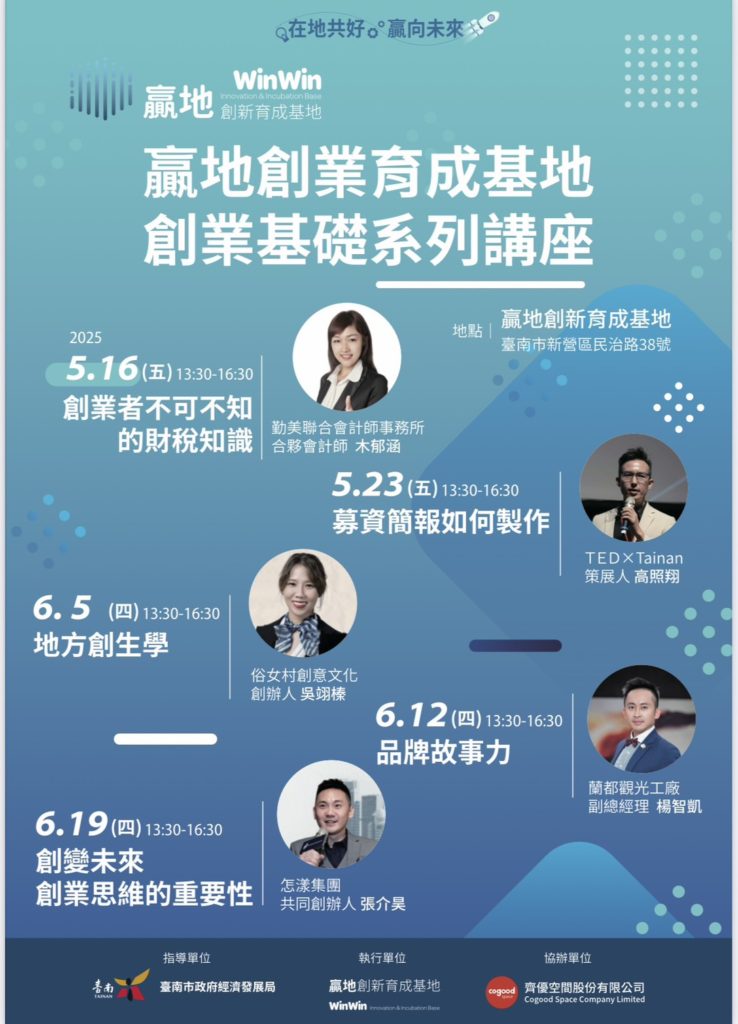贏地創業育成基地第二季創業基礎